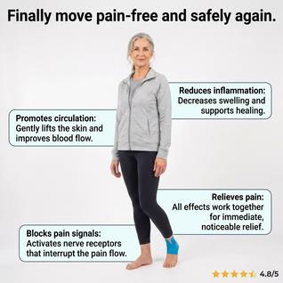 APRIS Ankle Support - Pre-Cut Kinesiology Tape